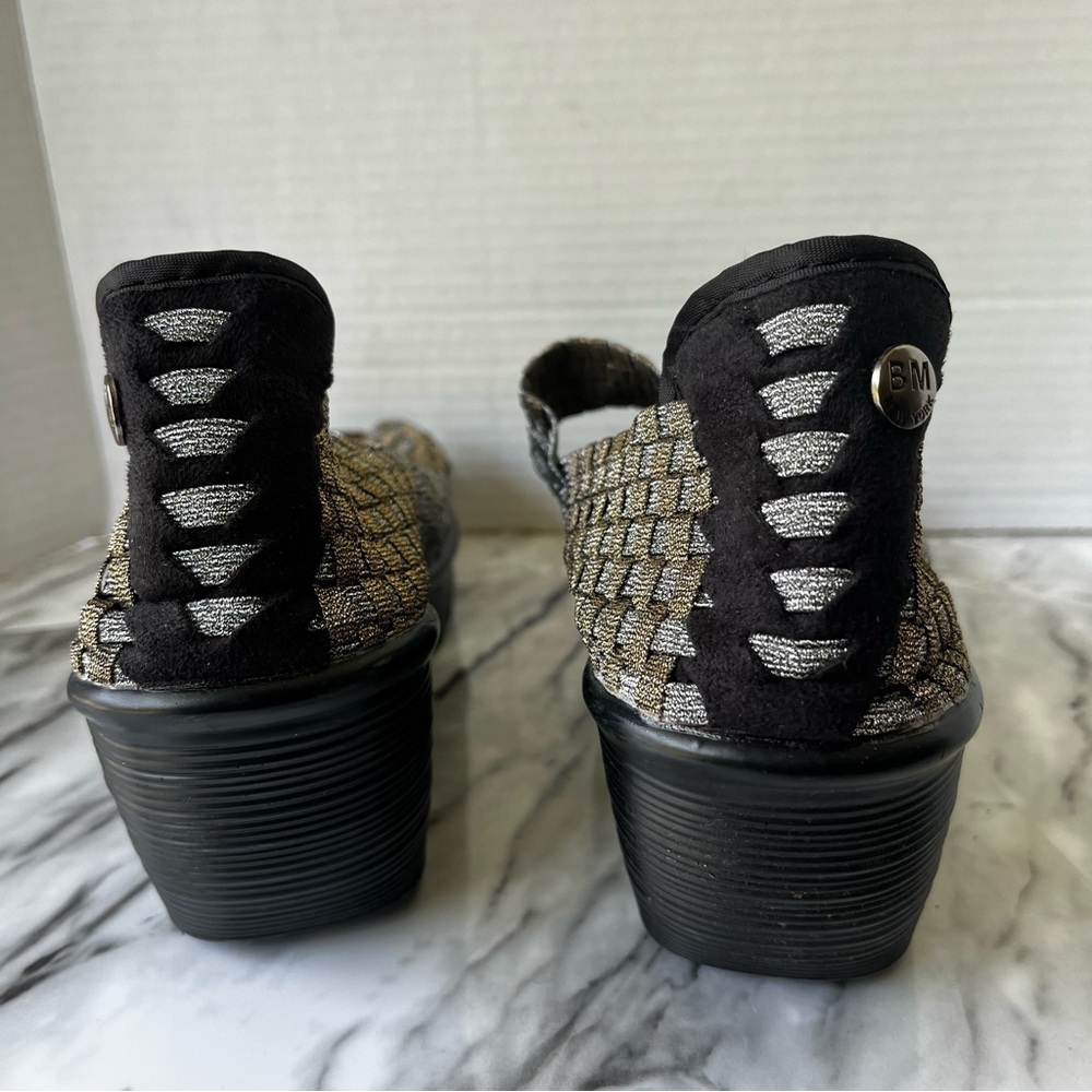 Bernie Mev Lulia open toe wedge heel peep toe woven shoes women’s size 10 - Picture 5 of 10